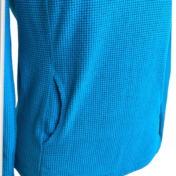 TANGERINE / TEAL 1/4 ZIP PULLOVER SIZE S - Picture 5 of 5